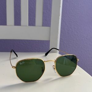 Ray Ban Hexagonal Sunglasses with Case